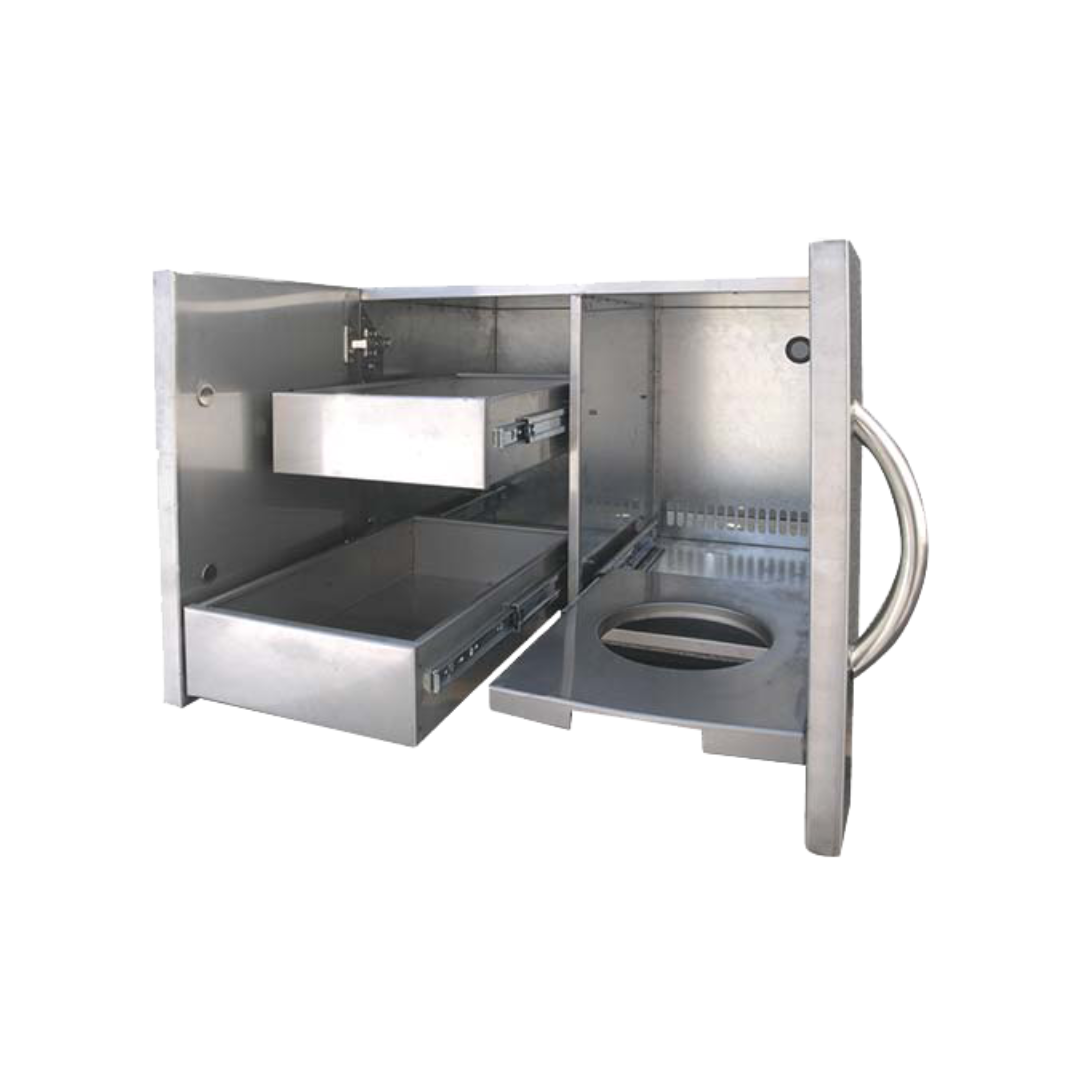 Cal Flame 30" Stainless Steel Door & Drawer Combo