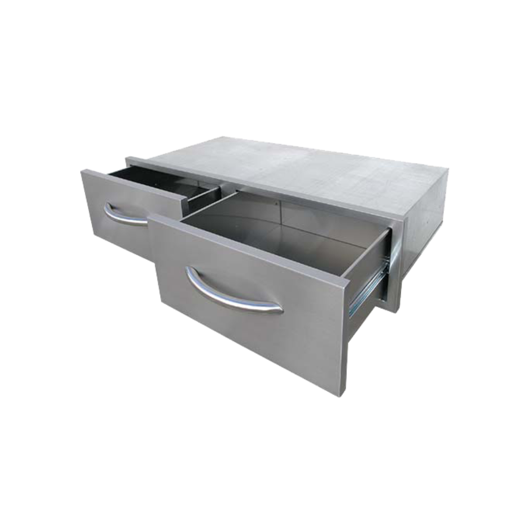 Cal Flame BBQ Built-in 2 Drawer Horizontal Bins