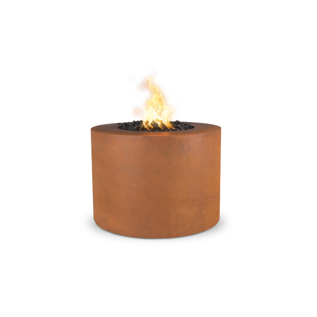 Beverly Fire Pit Corten Steel Metal Collection